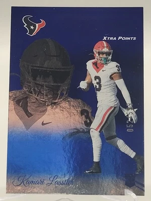 2024 PRESTIGE KAMARI LASSITER BLUE ROOKIE FOOTBALL CARD /599 TEXANS GEORGIA 327 - Image 1 of 2