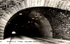RPPC~Oregon~Bonneville Tunnel Entrance On Columbia River Hwy~Real Photo Postcard - Picture 1 of 2