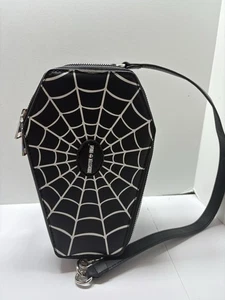 Bolso Monster High Ataúd Brilla en la Oscuridad Estrás Baguette Bolso de Hombro Gótico - Imagen 1 de 3