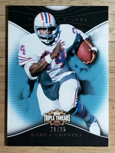 Topps Triple Threads Sapphire #92 2009 Earl Campbell - Imagen 1 de 2