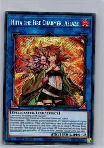 Yugioh Hiita the Fire Charmer, Ablaze RA04-EN074 Secret Rare 1st Ed Near Mint - Picture 1 of 2