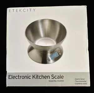 Etekcity Lebensmittel Küche Schüssel Waage, Digitale Unzen und Gramm zum Kochen, 11 Pfund Neu - Bild 1 von 10
