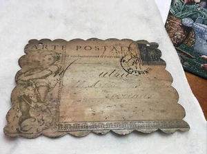 Insegna in metallo Parigi "Carte Postale" 'Cartolina' - Arredamento casa Pub Bar Arredamento - Foto 1 di 7
