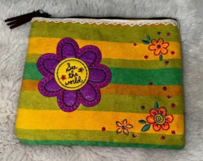 Estojo de maquiagem NATURAL LIFE “See the World” com zíper - Imagem 1 de 4