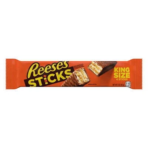Reese's Sticks Milk Chocolate Peanut Butter Wafer King Size Candy, Pack 3 oz - Picture 1 of 4