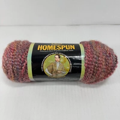 Homespun Yarn Skein Lion Brand Coral Reef Knitting Crocheting - Image 1 of 4