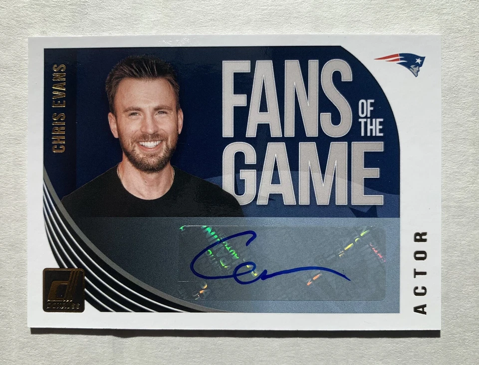 2018 Panini Donruss Fans of the Game Chris Evans Autograph - Image 1 of 2