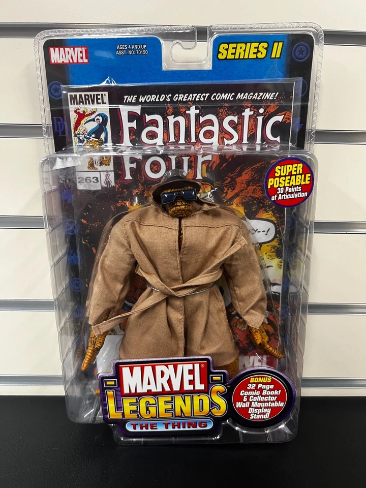 Marvel Legends Series 2 The Thing Action Figure Toy Biz 2002 Fantastic Four