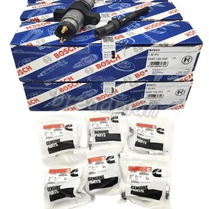 6 Diesel Injector Lines Set 0445120255 For 2003-2007 Cummins Dodge Ram 3500 5.9L - Picture 1 of 13