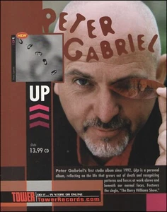 Peter Gabriel UP album ad 1992 Tower Records advertisement print - Picture 1 of 3
