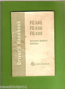 BMC FG K40, K60 & K80 GLOVEBOX DRIVERS HANDBOOK MANUAL - Picture 1 of 1