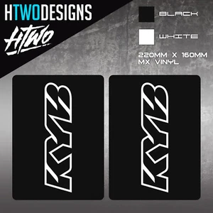 KYB SUSPENSION BLACK UPPER FORK GRAPHICS - STICKERS DECALS - Picture 1 of 1