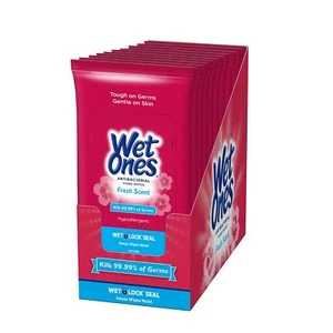 Wet Ones Fresh Scent Antibacterial Hand Wipes 20 Count Travel Pack - Picture 1 of 7