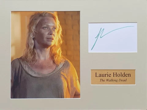 LAURIE HOLDEN Signed 16x12 Photo Display THE WALKING DEAD COA Cover