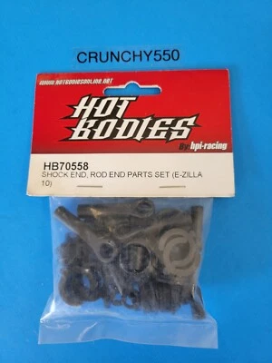 Hot Bodies E-Zilla 10 extremos de varilla retenedor de choque 70558 HPI pieza de radiocontrol de colección Foto 1 de 3