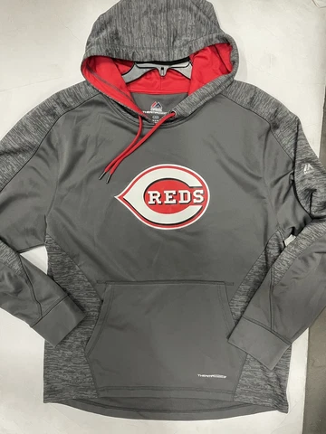 MAJESTIC CINCINNATI REDS THERMA BASE MLB HOODIE MEN'S SZ LARGE NEW Cover
