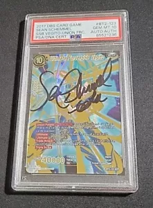 Ultimate Force SSB Vegito PSA 10 BT2-123 Sean Schemmel Autograph -OFFERS WELCOME - Picture 1 of 2