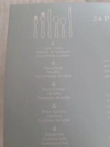 Bayfront drive 24-Piece Flatware Set NEW IN BOX VERY NICE with steak knives  - Picture 1 of 5