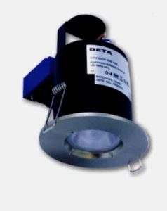Deta L1592-4 LED Shower Fixed Rated Downlight Dimmable IP65 4000K Chrome (13) - Picture 1 of 4