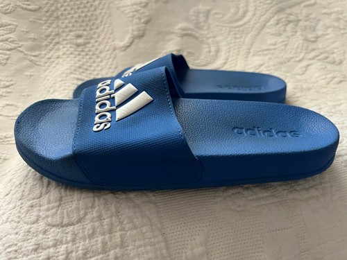 Adidas sandalo slip on slide blu taglia 3