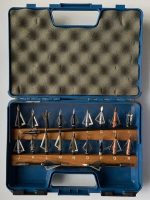 Vintage Wasp Broadheads Salesman Sample Box Bowhunter Archery Advertising Dealer - Image 1 of 4