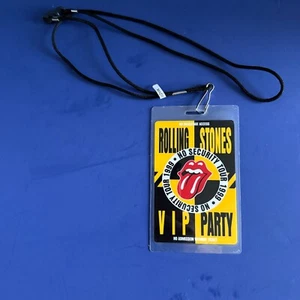 ROLLING STONES | NO SECURITY TOUR | LAMINATED PASS - 1999 - VIP PARTY - Picture 1 of 3