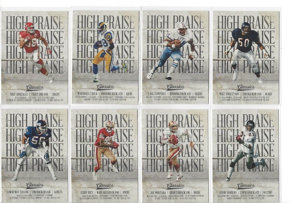 2018 Panini Classics Football High Praise Inserts - COMPLETE YOUR SET - Image 1 of 1