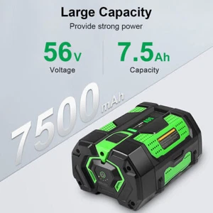 56V 7.5Ah For EGO Battery 56volt BA1400T BA4200 BA2800 ST1502LB LI-ION Battery - Picture 1 of 8