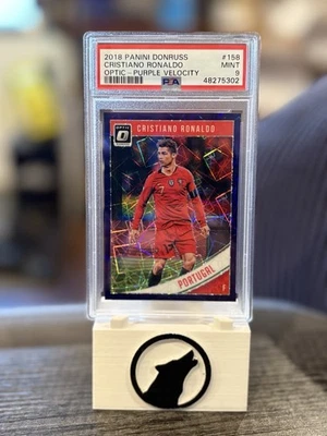 2018 Panini Donruss Cristiano Ronaldo #158 Optic Purple Velocity /125 PSA 9 🇵🇹 - Image 1 of 4