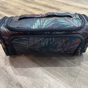 Lug Trolley Carry On Cosmetic Travel Bag Tropical Multi Fern Palm - Picture 1 of 19