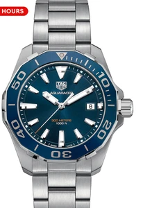 Orologio Tag Heuer Aquaracer WAY111C.BA0928 quadrante blu quarzo scatola e documenti NUOVO DI ZECCA - Foto 1 di 10