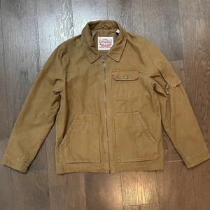 Chaqueta Levi Strauss Para Hombre Mediana Algodón Forrada Tostado Excelente Estado - Imagen 1 de 10