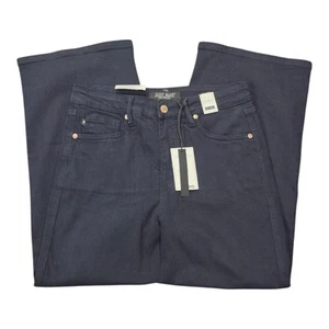 Judy Blue High Waist Tummy Control Wide Leg Cropped Navy Capri Women's 7/28 NWT - Picture 1 of 10