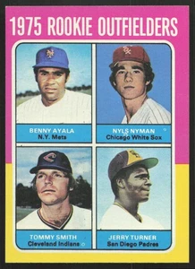 1975 Topps #619 Rookie Outfielders Ayala/Nyman/Smith/Turner PACK FRESH NR-MINT - Picture 1 of 2