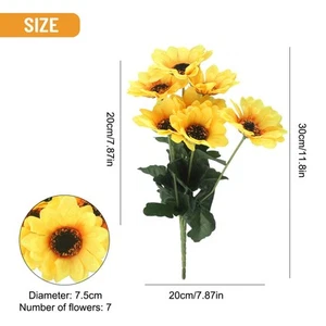 High Quality Artificial Sunflower Home Decorations Outdoor Plant Bouquet - Picture 1 of 12
