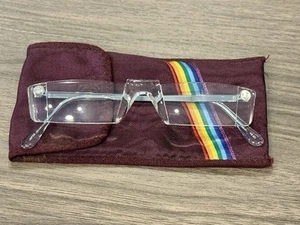 Sophisticated Rimless Women’s Readers Eyeglasses +2.50 Magnification With Pouch - Picture 1 of 6