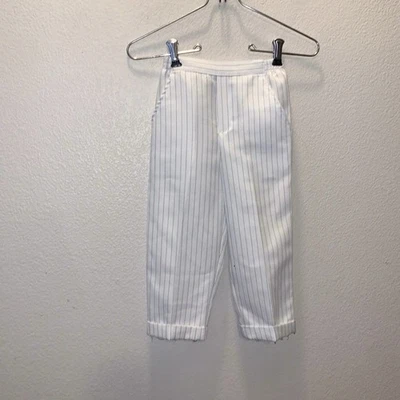 Chicos Talla 3T Blanco con Rayas Vestido Pantalones Bolsillos Foto 1 de 4