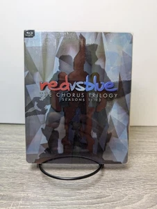 Red vs Blue Steelbook 11 12 13 Chorus Trilogy Blu Ray HALO Video Game Rare Xbox - Picture 1 of 13