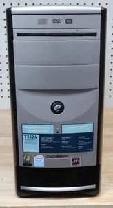 Nice Used eMachines T3524 Desktop Computer Intel Pentium D - Sleeper Case USA - Picture 1 of 23