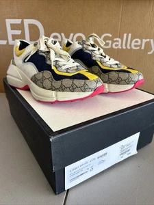 Gucci 619891 Size 7 Ryton Sneakers US Size 7.5 - Picture 1 of 11