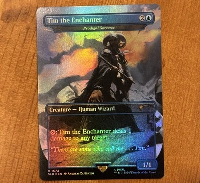 Tim the Enchanter, R 1672, NM Foil, MTG Monty Python Secret Lair SLD - Image 1 of 2