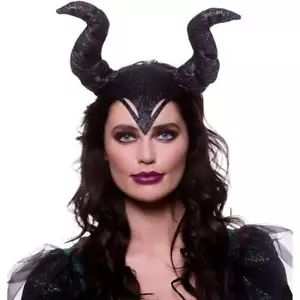 Wicked Costumes Gothic Horns Headpiece Maleficent Fancy Dress Accessory - Picture 1 of 1