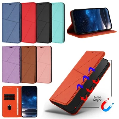 Magnetic Leather Wallet Phone Case for Samsung M14 M54 M34 M15 M55 M35 M62 M42 - Image 1 of 4