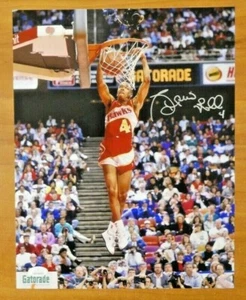 Spud Webb Signed 11x14 Dunking Photo with JSA Sticker No Card - Picture 1 of 2