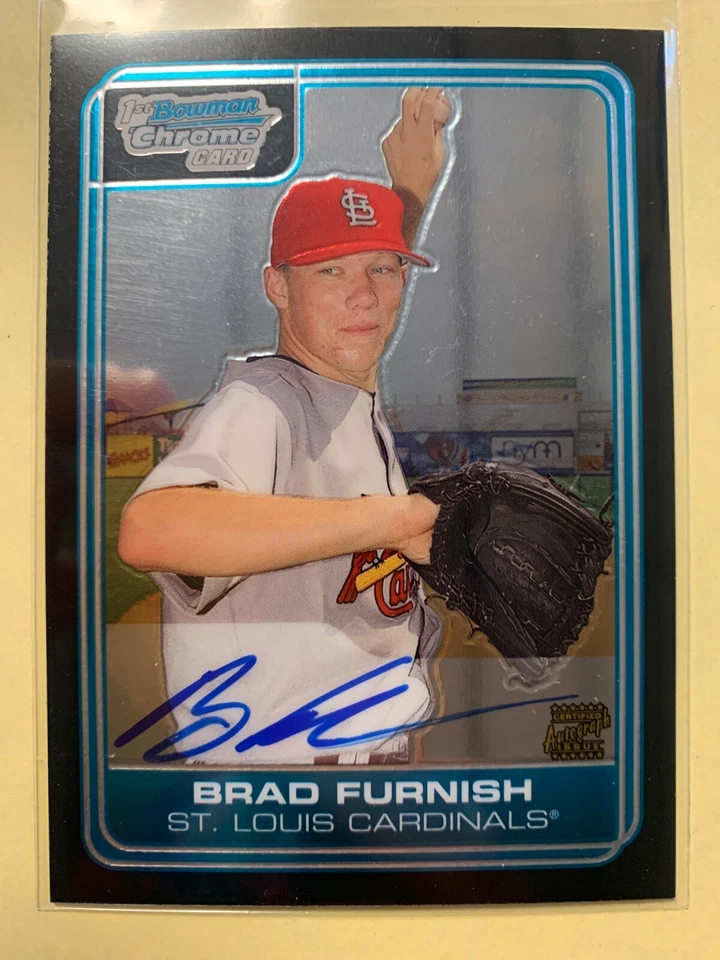 A4860 - 2006 Bowman Chrome Draft Draft Picks #79 Brad Furnish Auto - Image 1 of 1