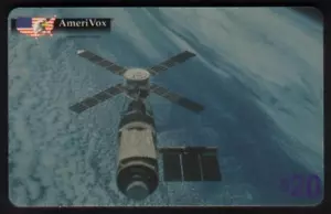 20 $. Satellite In Space Orbit (International) Telefonkarte - Bild 1 von 2