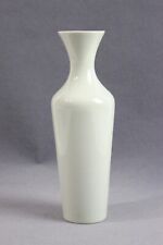 #9265 - 60er Jahre Hutschenreuther Porzellan Vase - Türkis / weiss