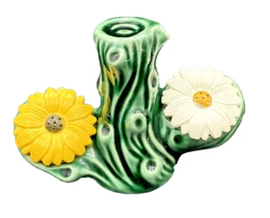 Vintage Jaydon Ceramics Green Tree Daisy Black-Eye Susan Salt & Pepper Shakers - Picture 1 of 11