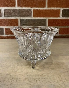 Böhmisches Bleikristall geschliffenes Glas 4 1/2" Schale Pinwheel Fuß - Bild 1 von 7