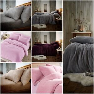 Teddy Bear Bedding Duvet Set Quilt Cover Extra furry Warm, Fluffy & Cosy Range